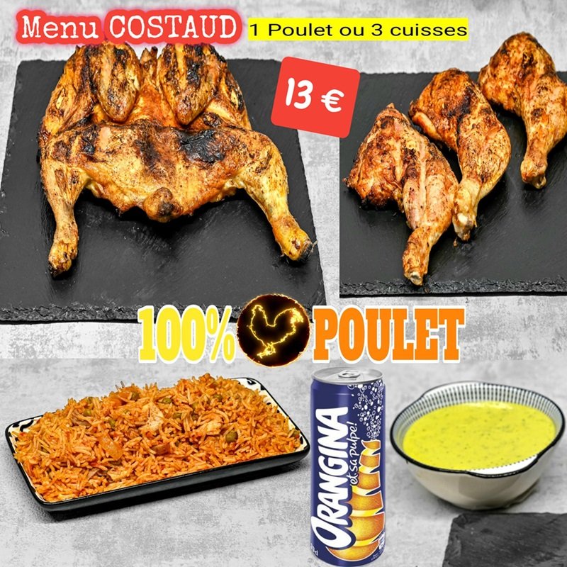 100pour100poulet.fr - Menu Costaud